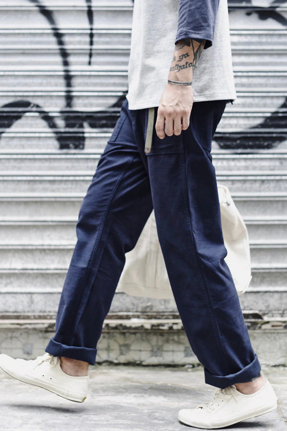 Craig Military-Inspired Straight Pants