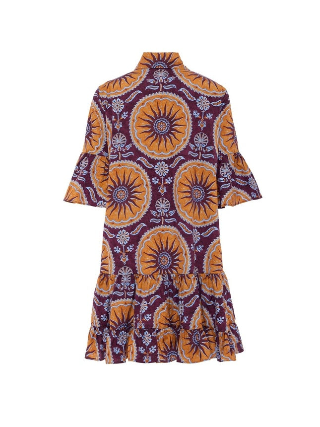 Mini Dress Tiered Waist