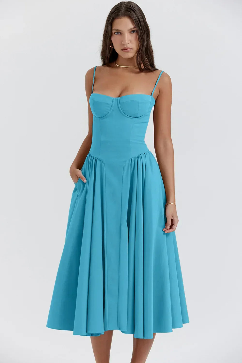 Michaela Sleeveless Midi Dress