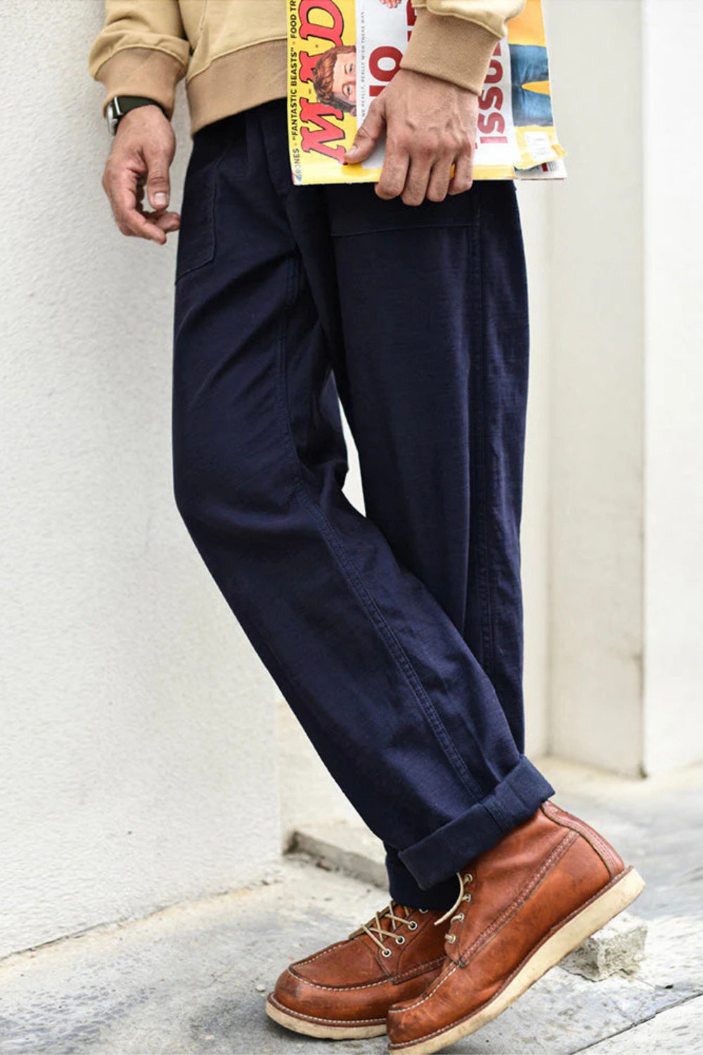 Craig Military-Inspired Straight Pants