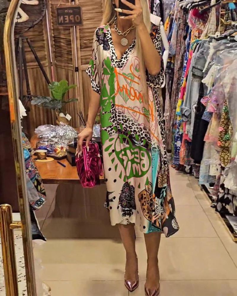Sachiko Wild Print Dress