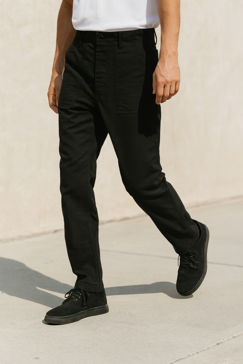 Craig Military-Inspired Straight Pants