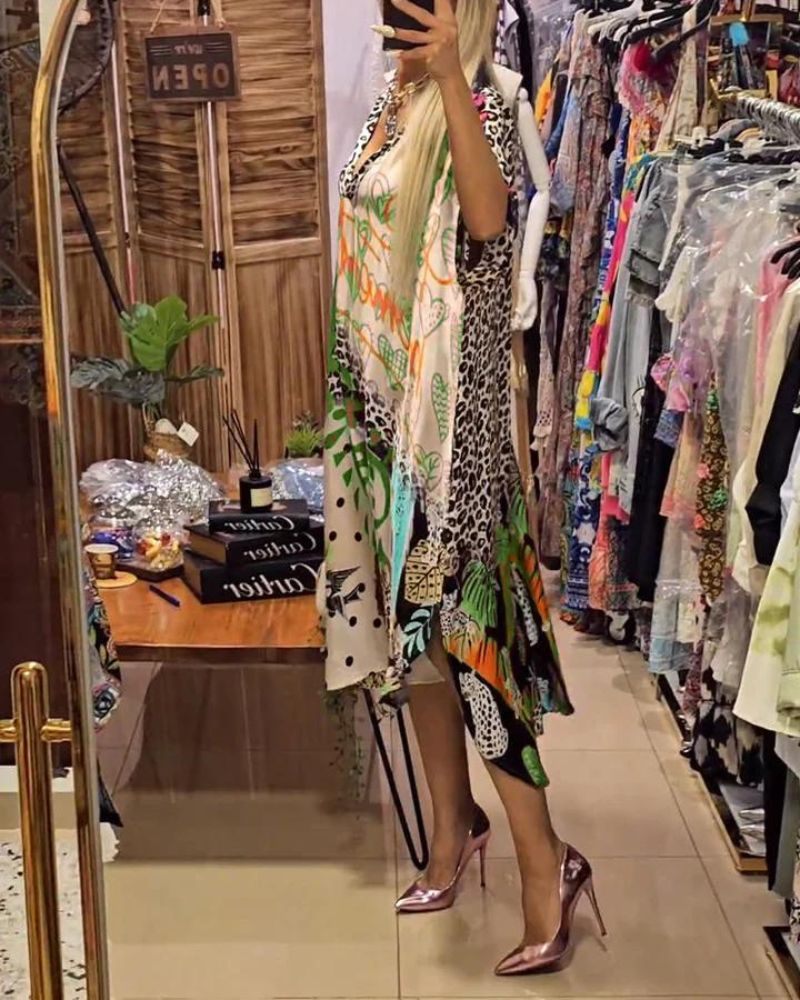 Sachiko Wild Print Dress