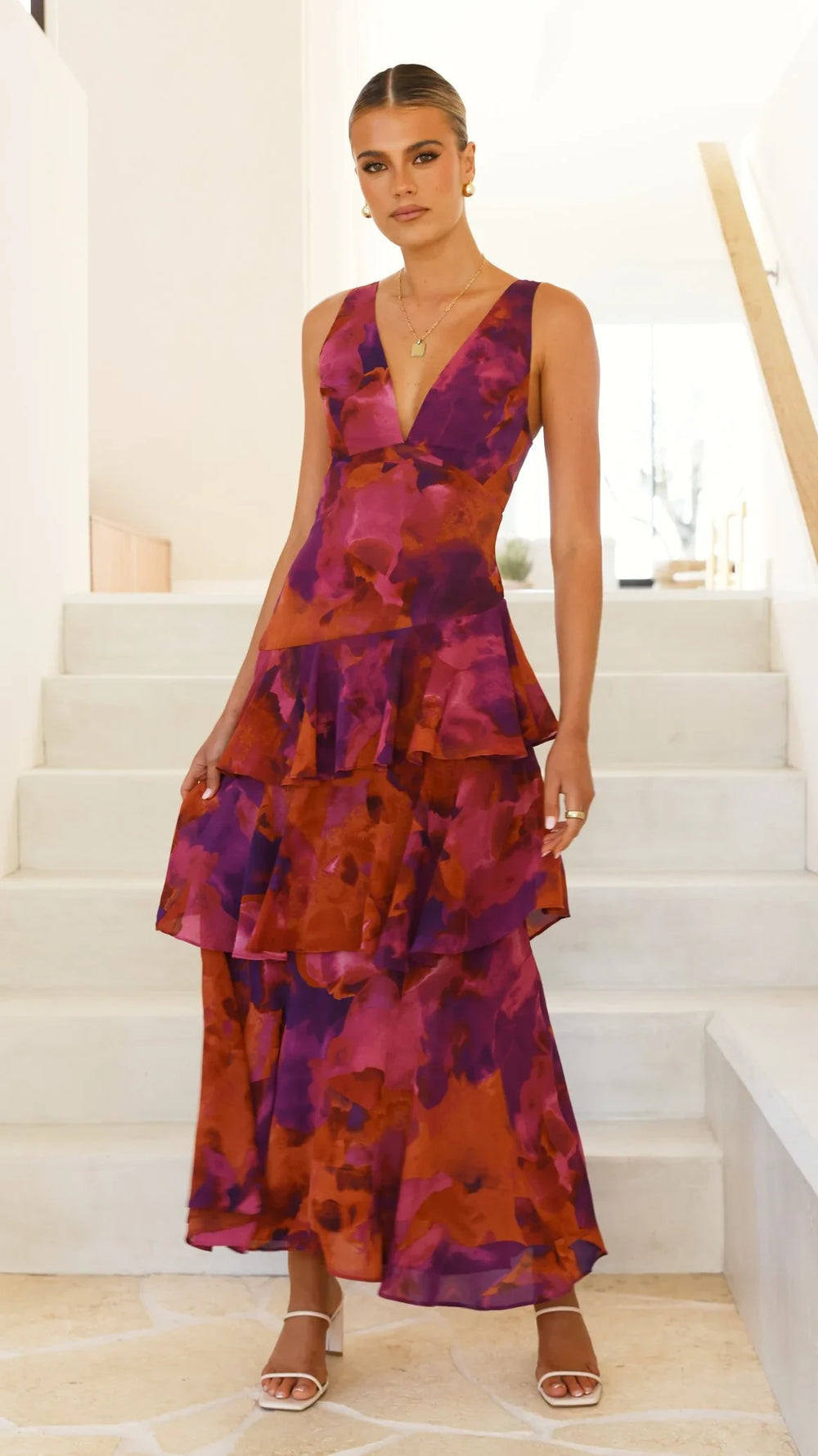 Cleo Flowing Evening Dress