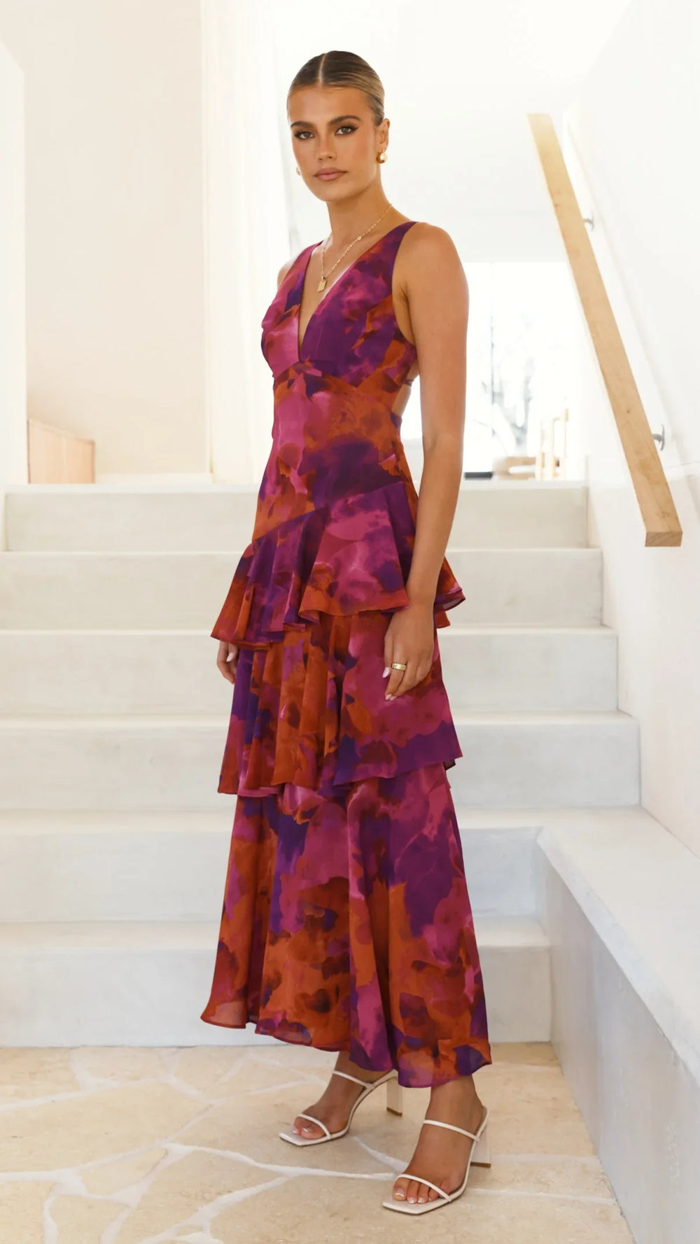 Cleo Flowing Evening Dress