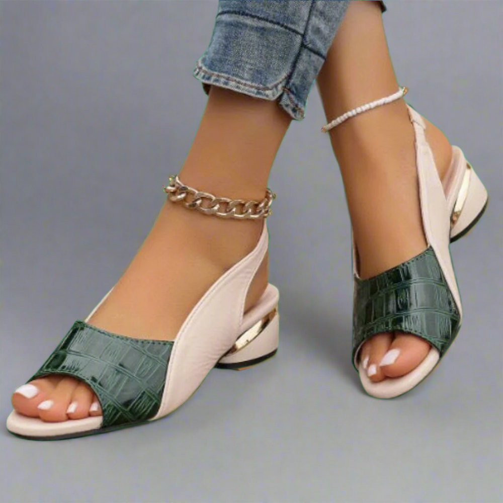 Noa Handcrafted Color-Block Sandals
