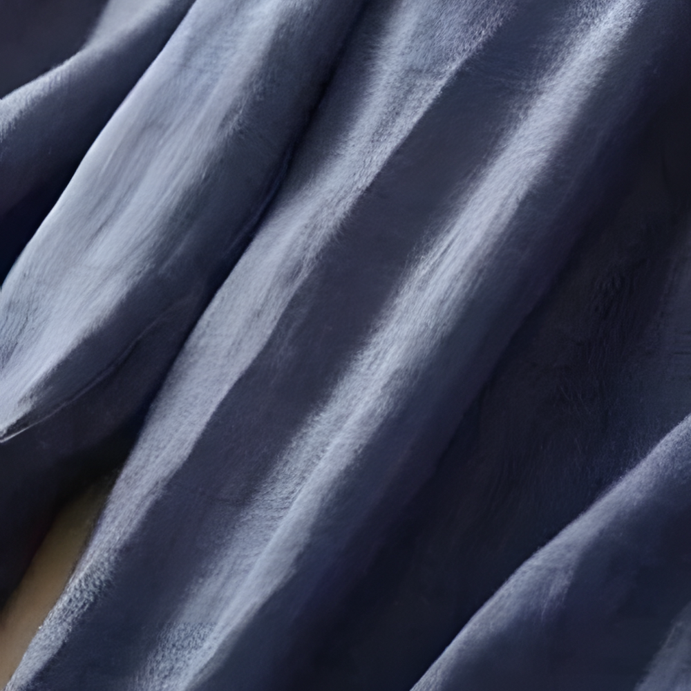 Yndira Breathable Lightweight Linen Tapered Pants - Blue