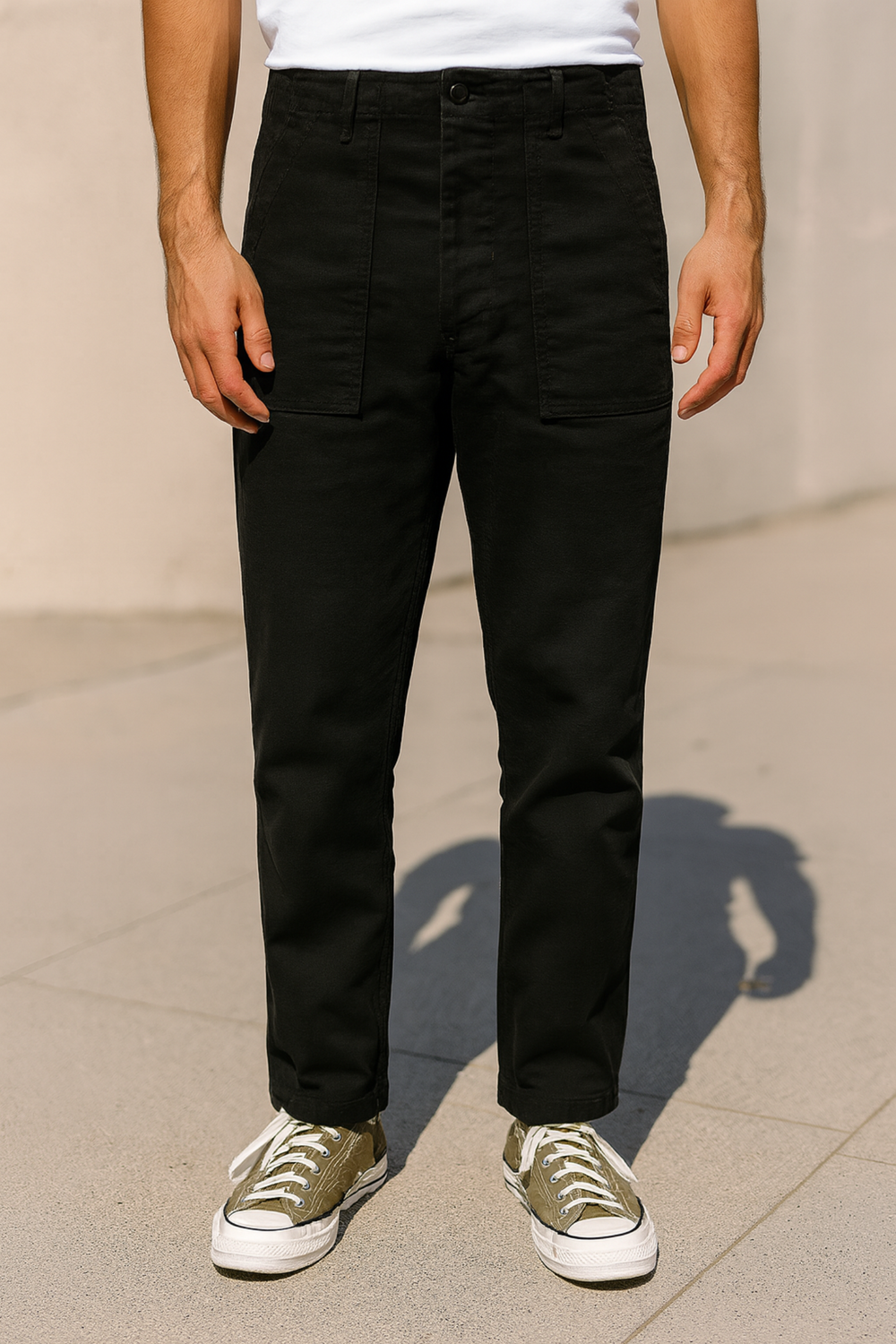 Craig Military-Inspired Straight Pants