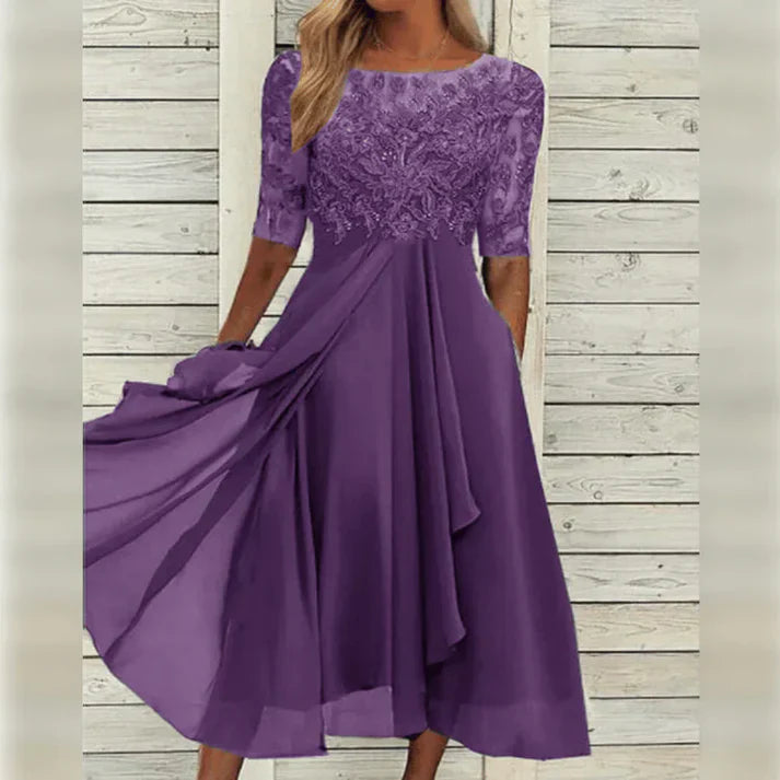 Henrietta Modern Elegant Summer Midi Dress for Women's Fashion Style
