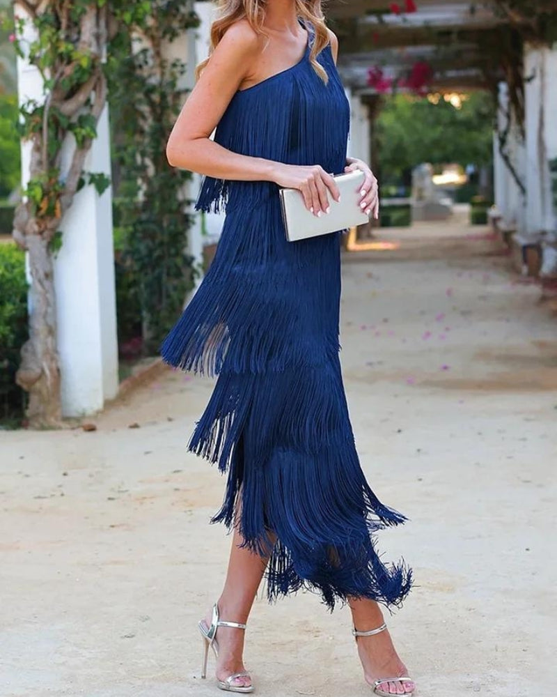 Lauren Refined Fringe Dress for Special Occasions