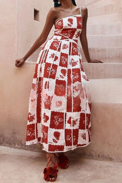 Bernadette Flared Print Dress