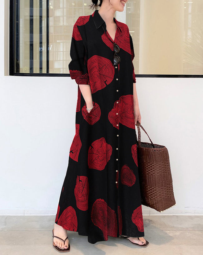 Jayla Contrast Print Dress