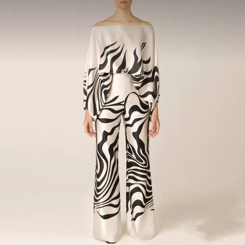 Melia One-Sleeve Wide-Leg