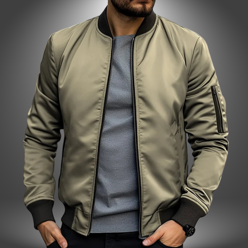 Jonas Hand-Stitched Casual Relaxed Polyester Jacket