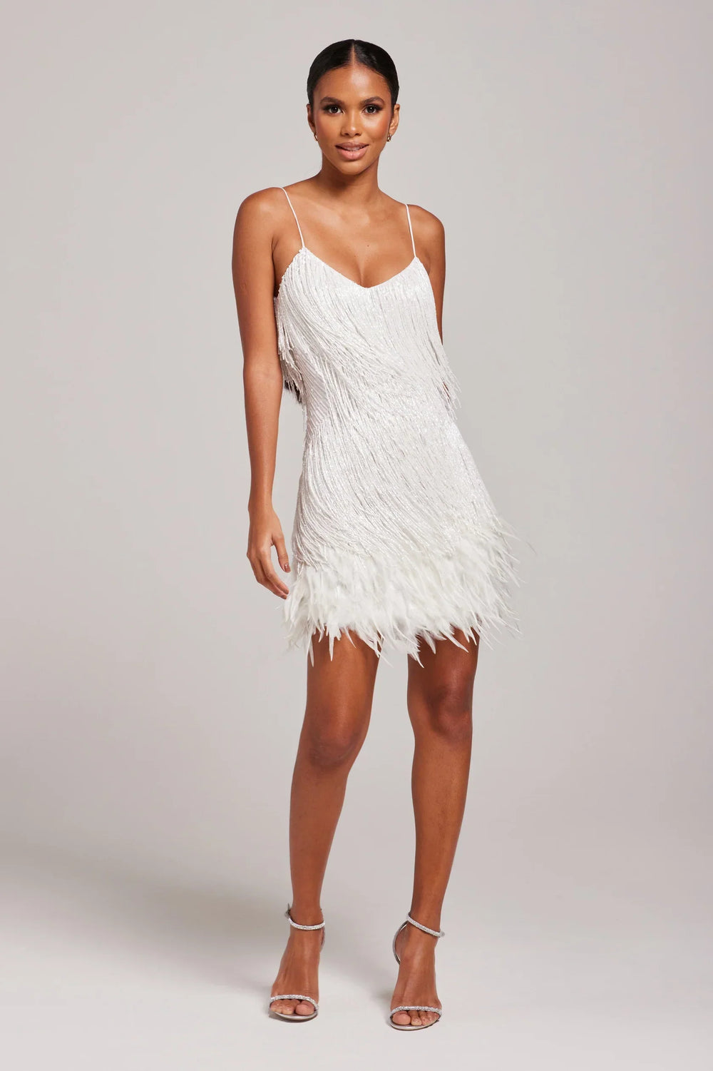 Sorvaya Stretch Polyester Feather Dress