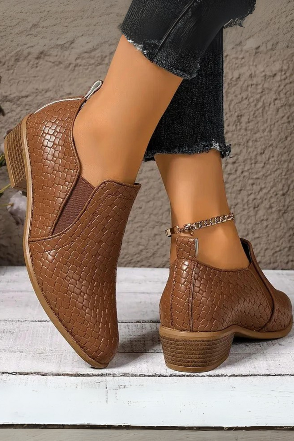 Xandra Leather Orthopedic Oxford Shoe Brown