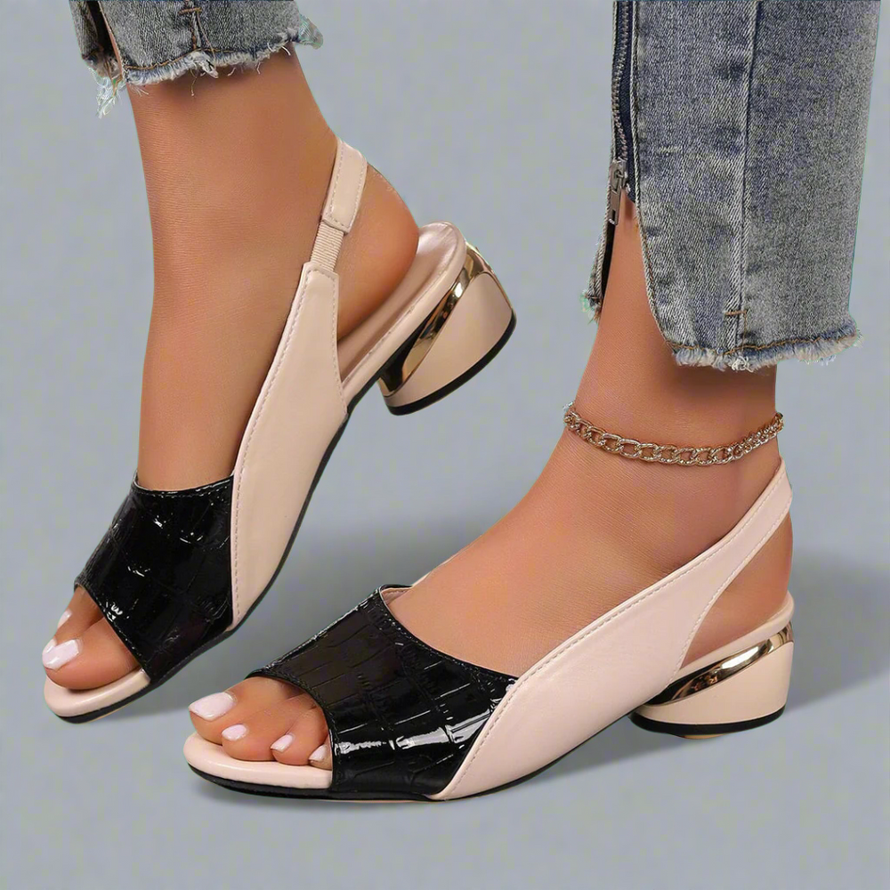 Noa Handcrafted Color-Block Sandals