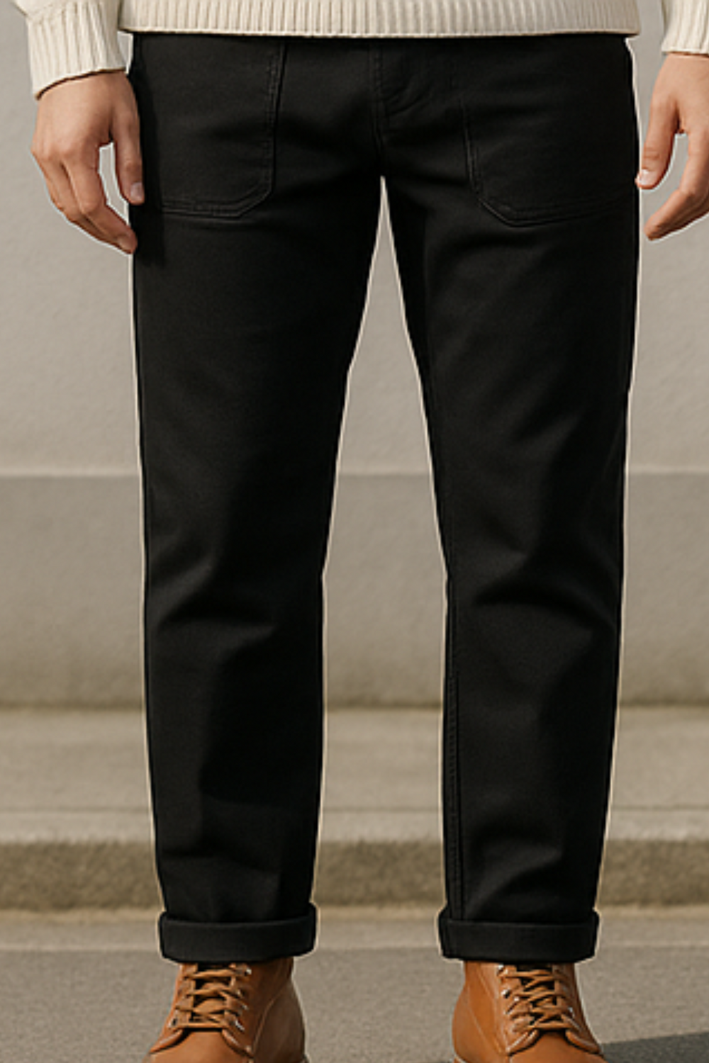 Craig Military-Inspired Straight Pants