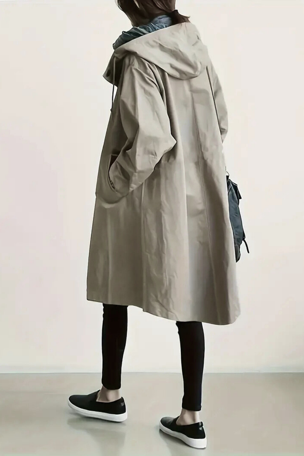 Dolly Modern Trench Coat Hellgrau