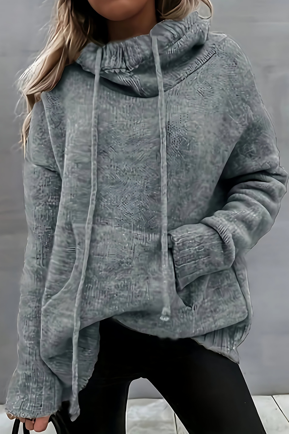 Xena Long Sleeve Sweater with Pocket