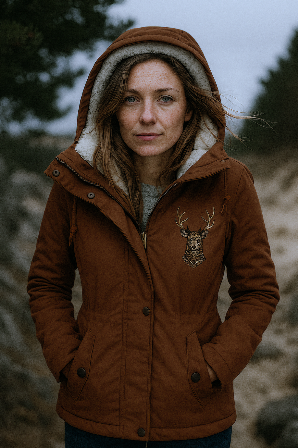 Andrea Gepolsterte Jacket Brown