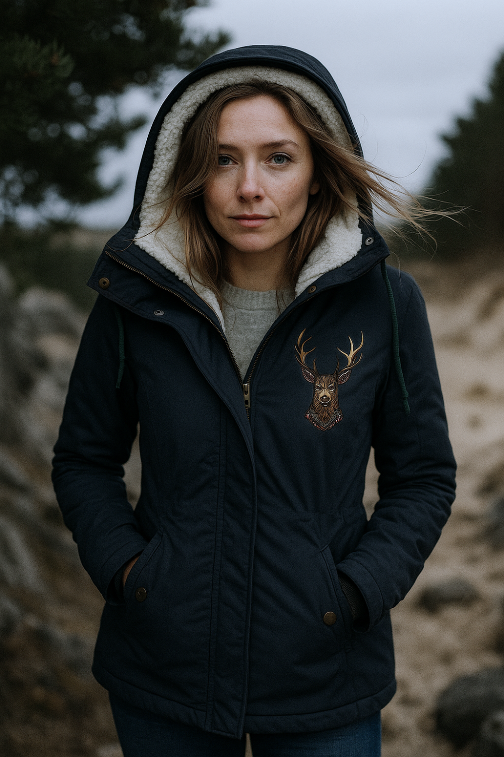 Andrea Gepolsterte Jacket Blue