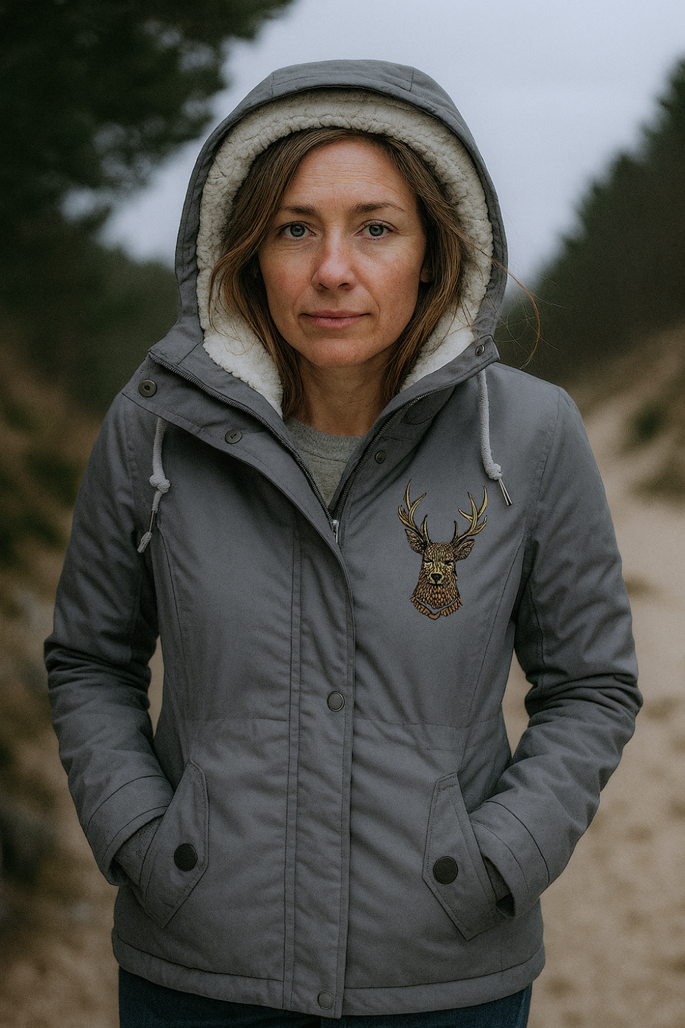 Andrea Gepolsterte Jacket Gray