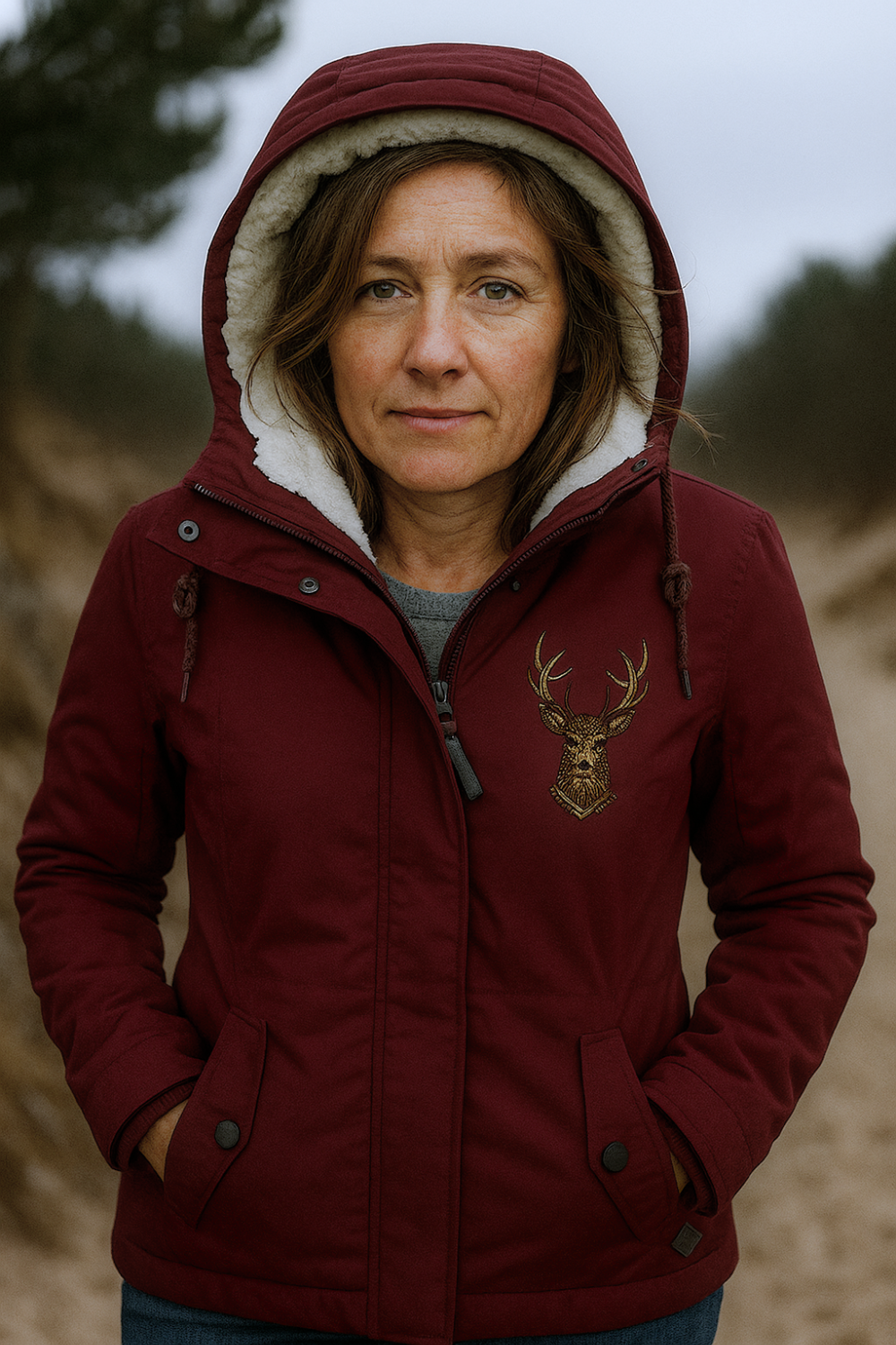 Andrea Gepolsterte Jacket Red