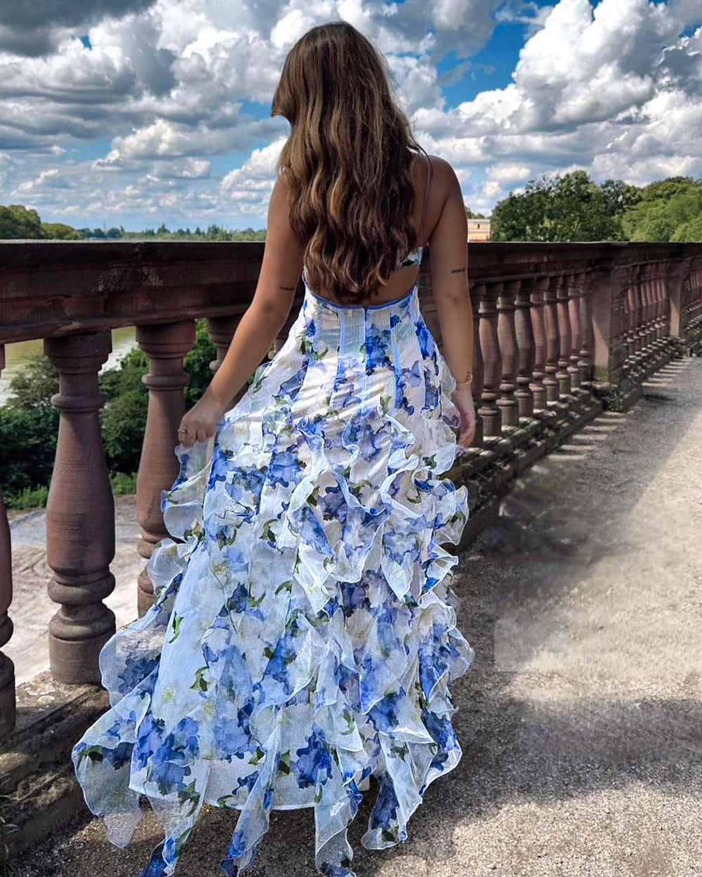 Shanna Ruffle Floral Dress