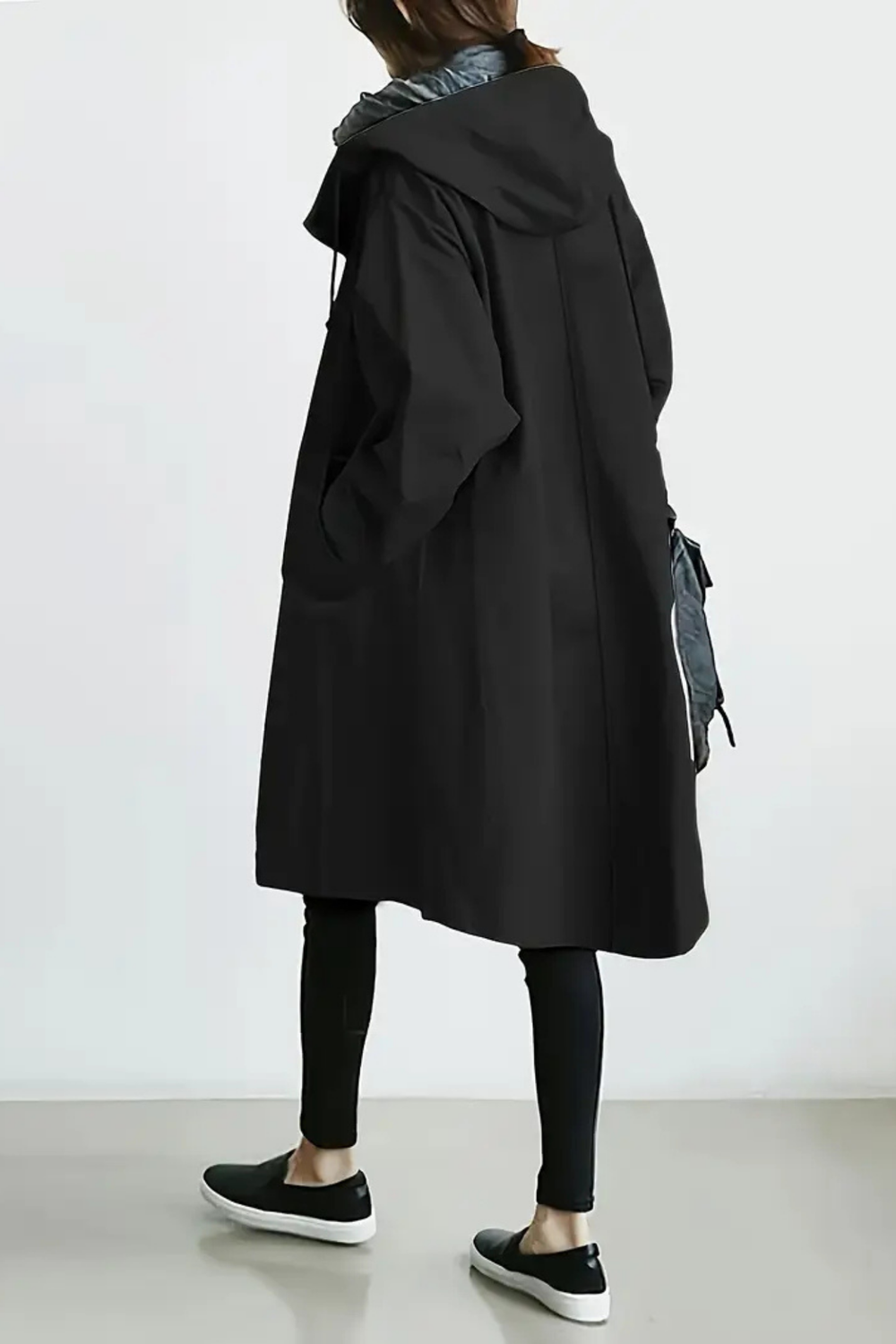 Dolly Modern Trench Coat Schwarz