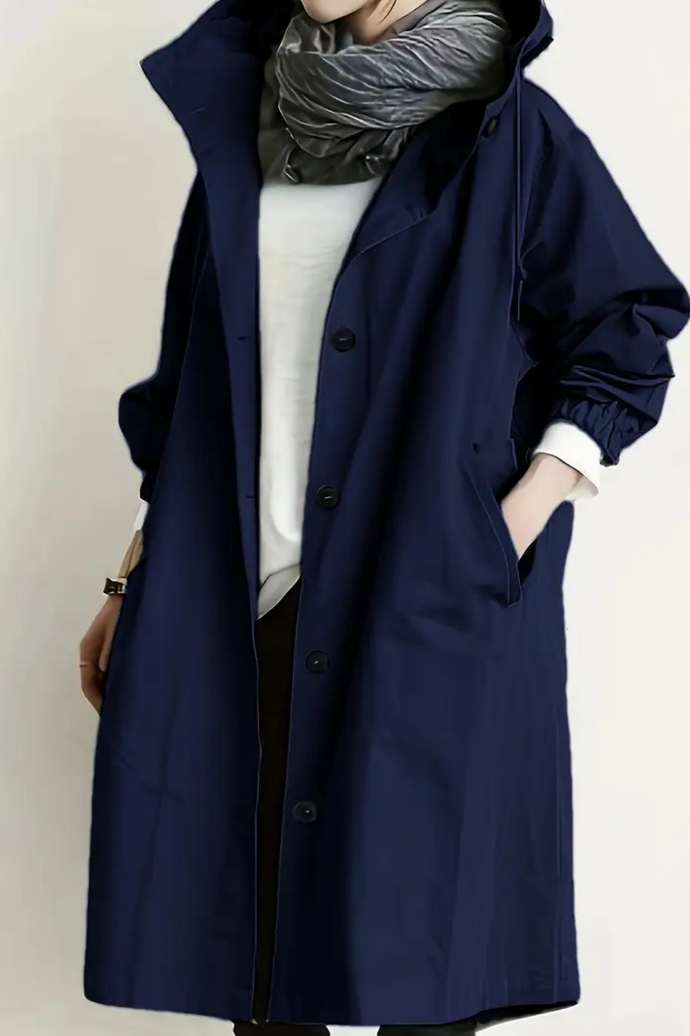 Dolly Modern Trench Coat Marineblau