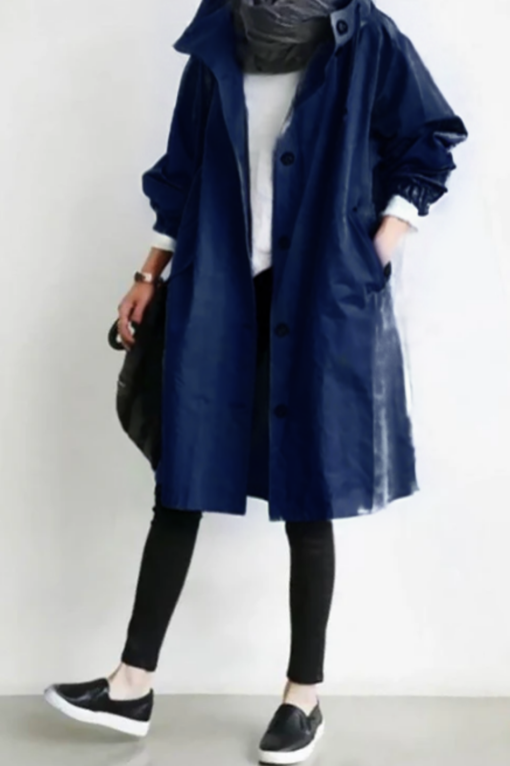 Dolly Modern Trench Coat Marineblau