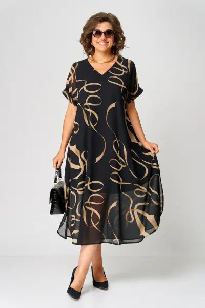 Wilhma Oversized Chiffon Dress