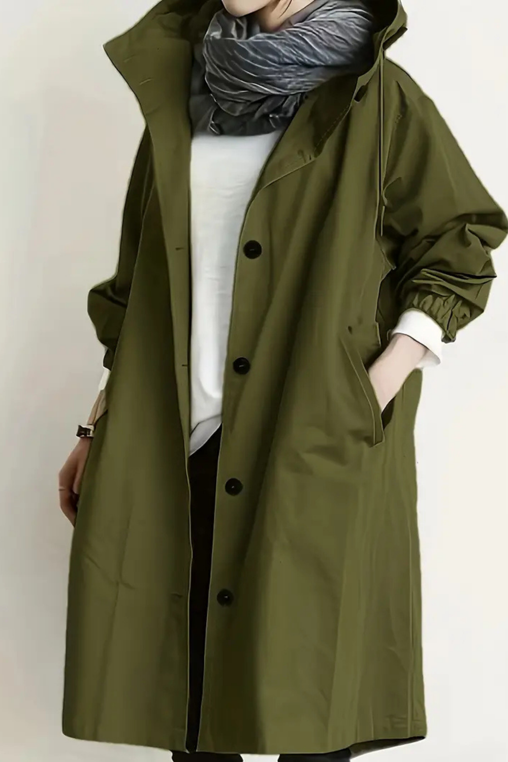 Dolly Modern Trench Coat Oliv