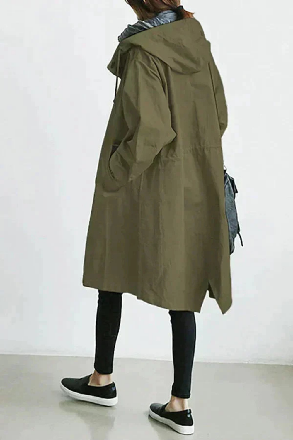 Dolly Modern Trench Coat Oliv