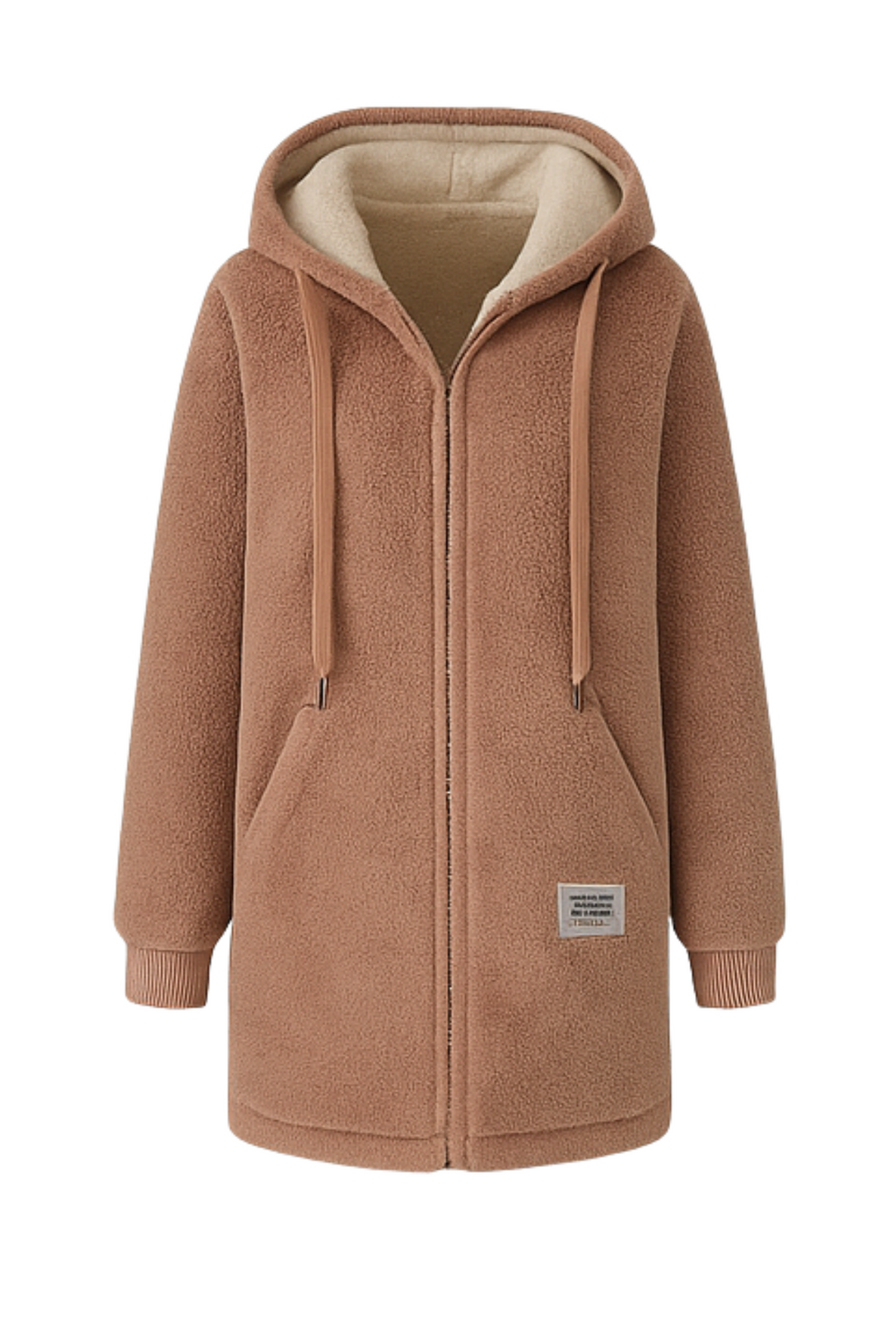 Serena Cozy Fleece Jacket Braun