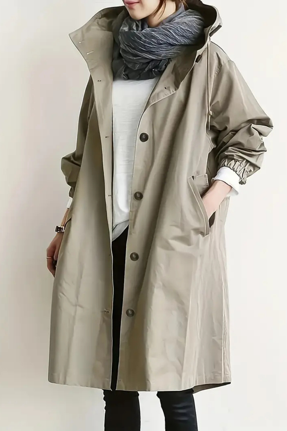 Dolly Modern Trench Coat Beige