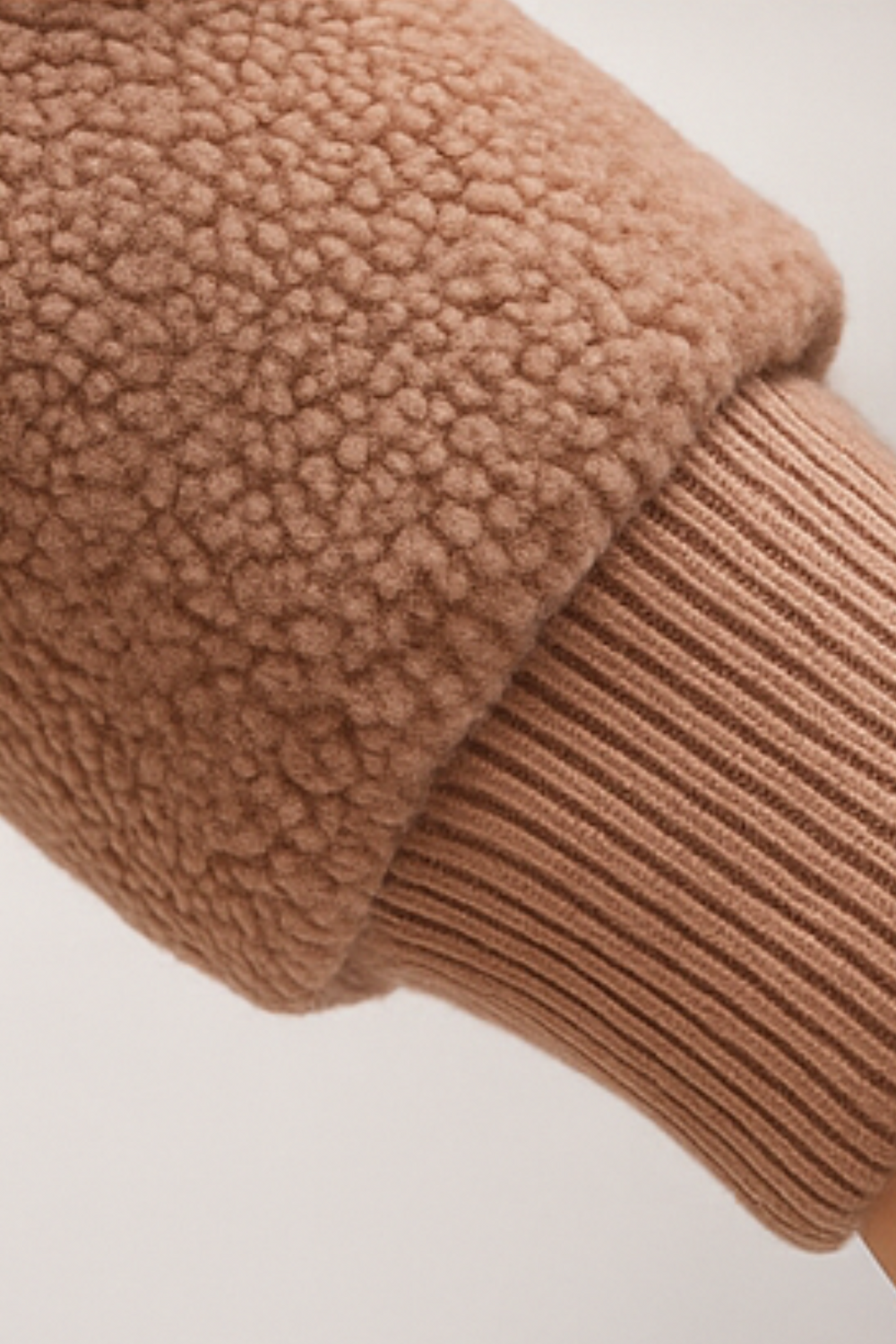 Serena Cozy Fleece Jacket Braun