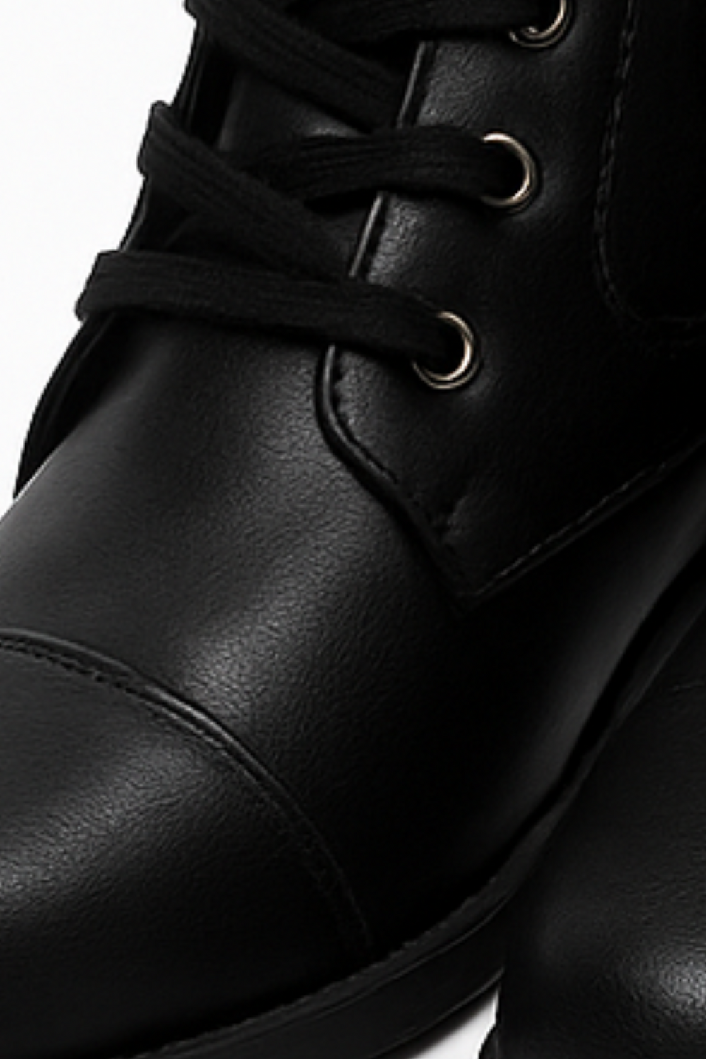 Miya Zip-Up Leather Boot Schwarz