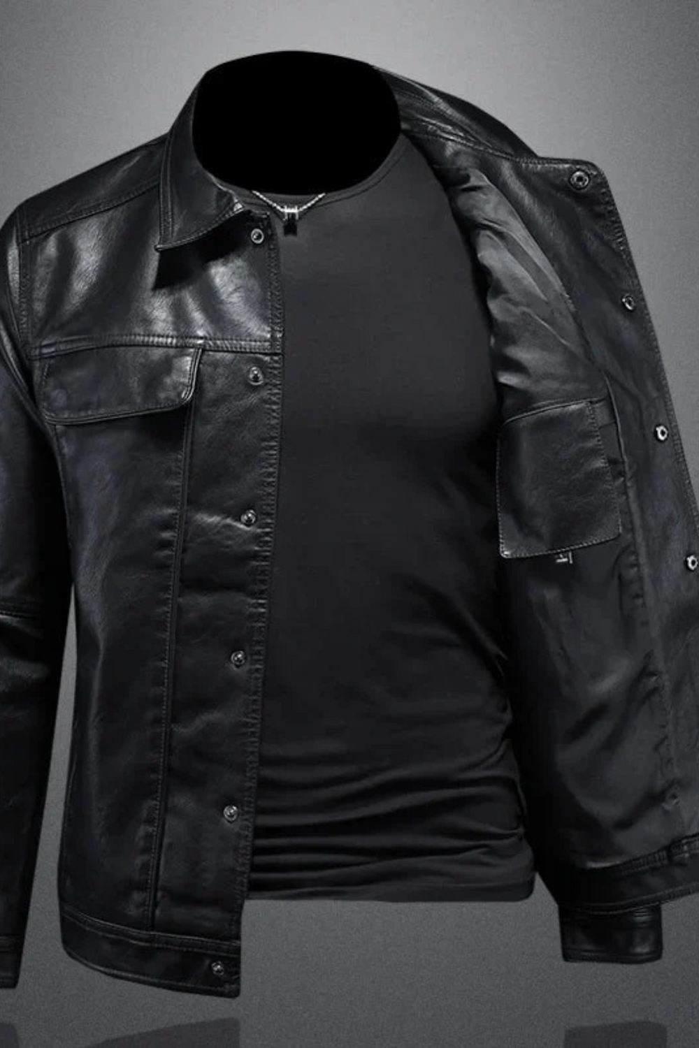 Robin Rider Leather Jacket Schwarz