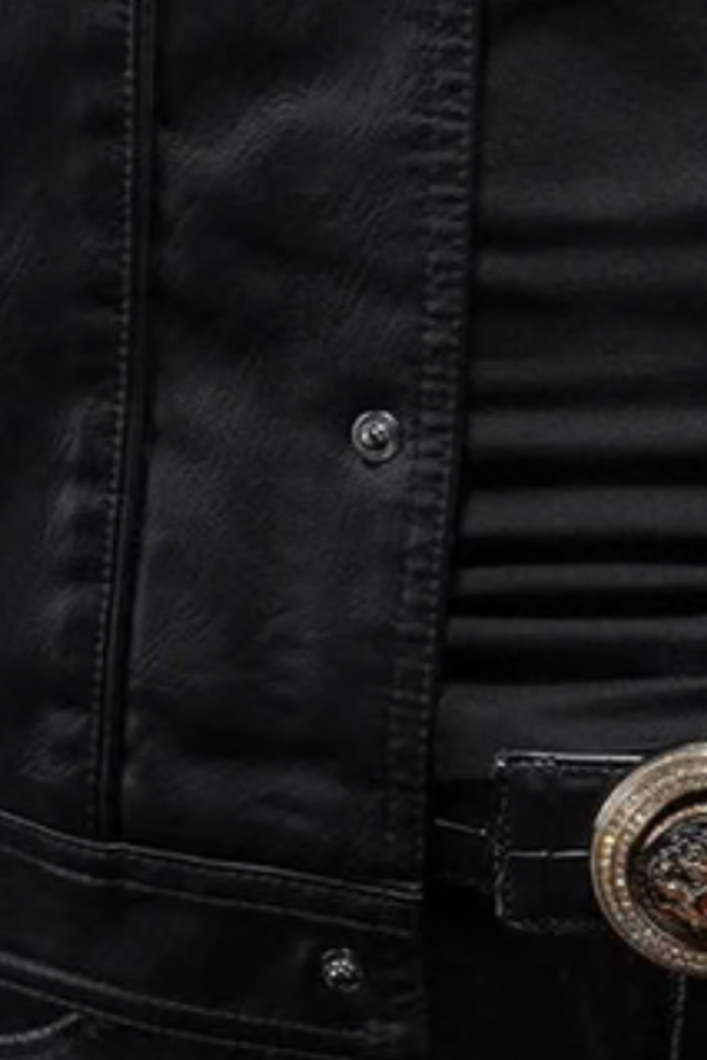 Robin Rider Leather Jacket Schwarz
