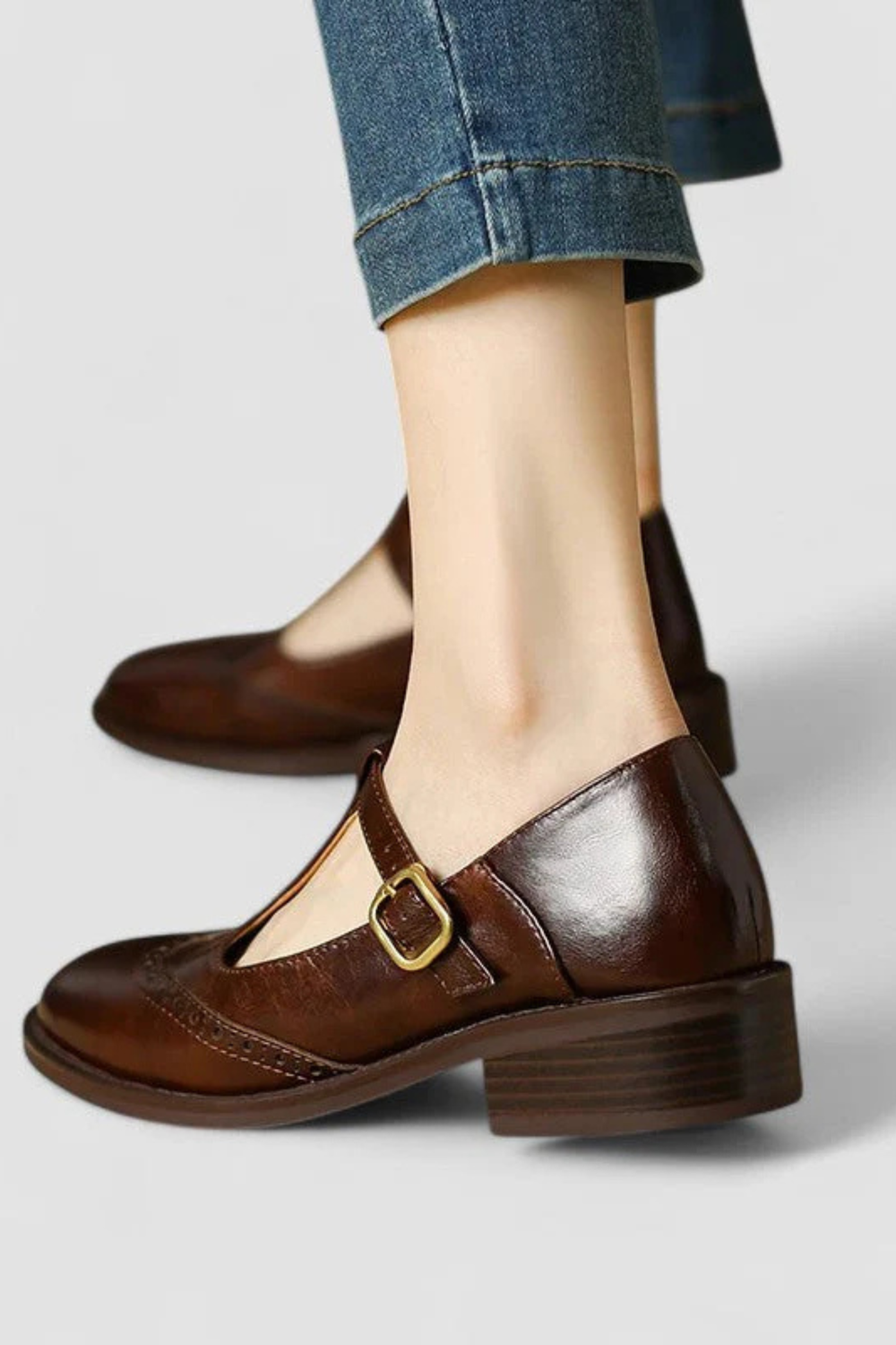 Livia Classic Strappy Leather Comfortable Sandal Shoes