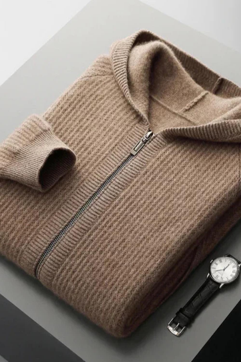 Sorrano Cashmere Zip Hoodie