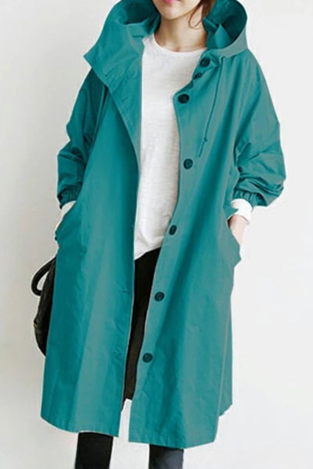 Dolly Modern Trench Coat Hellblau