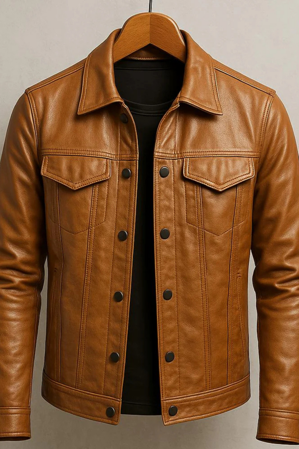 Robin Rider Leather Jacket Braun