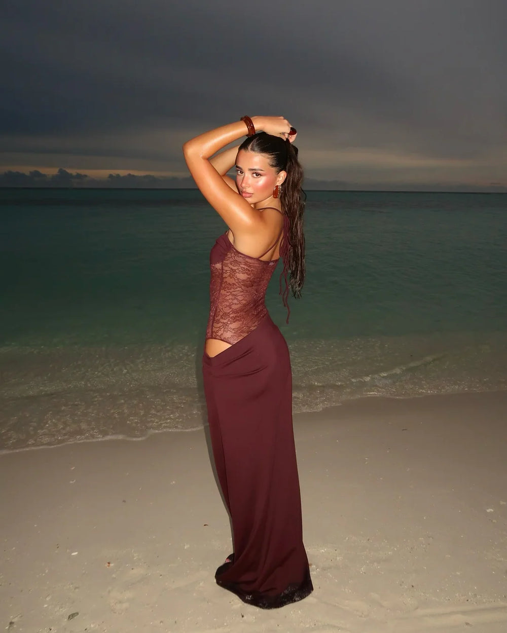 Darla Lace Cut-Out Maxi Dress