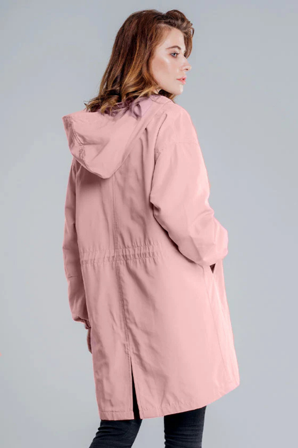 Dolly Stylish Trench Coat Pink