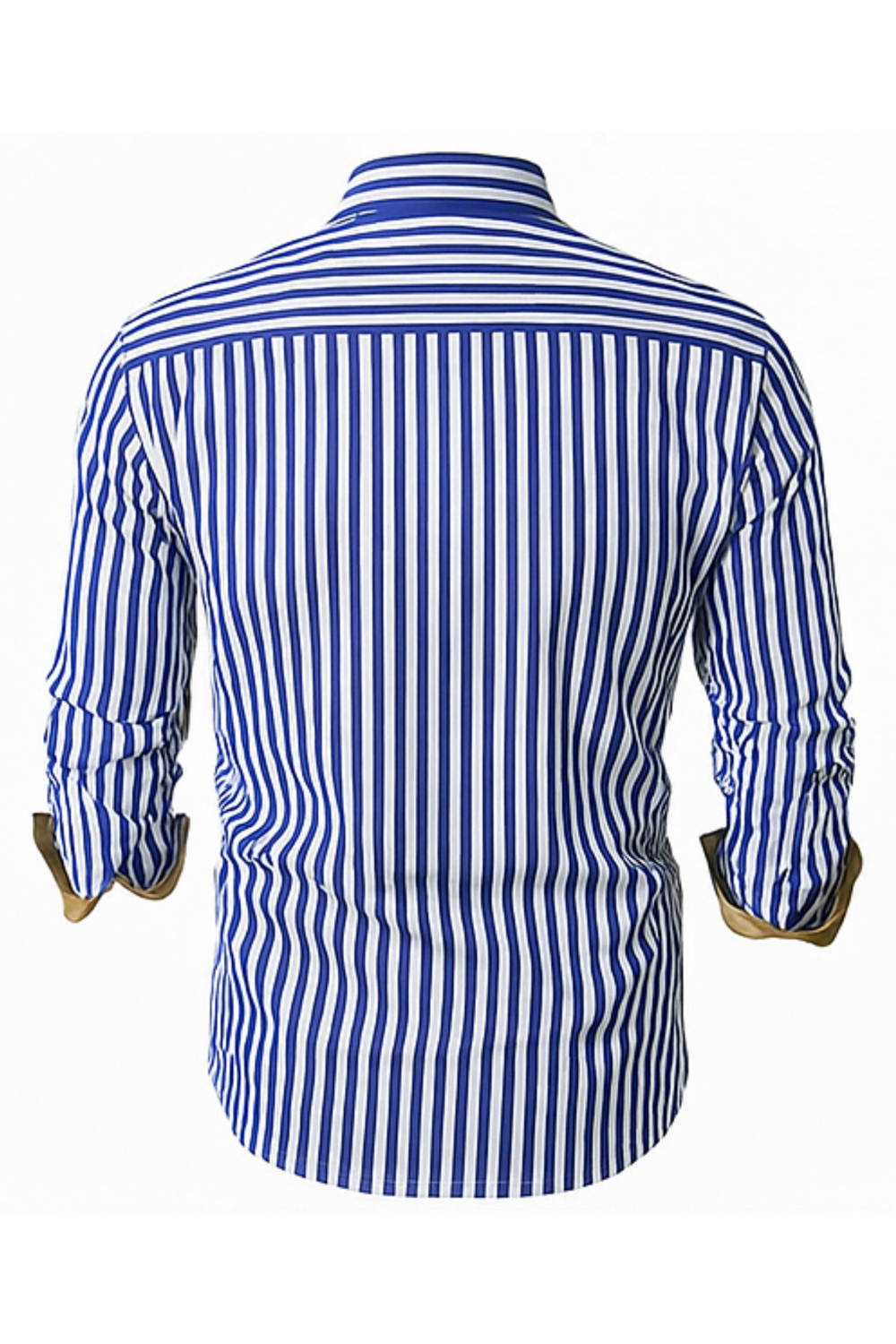 William Classic Striped Shirt Blau