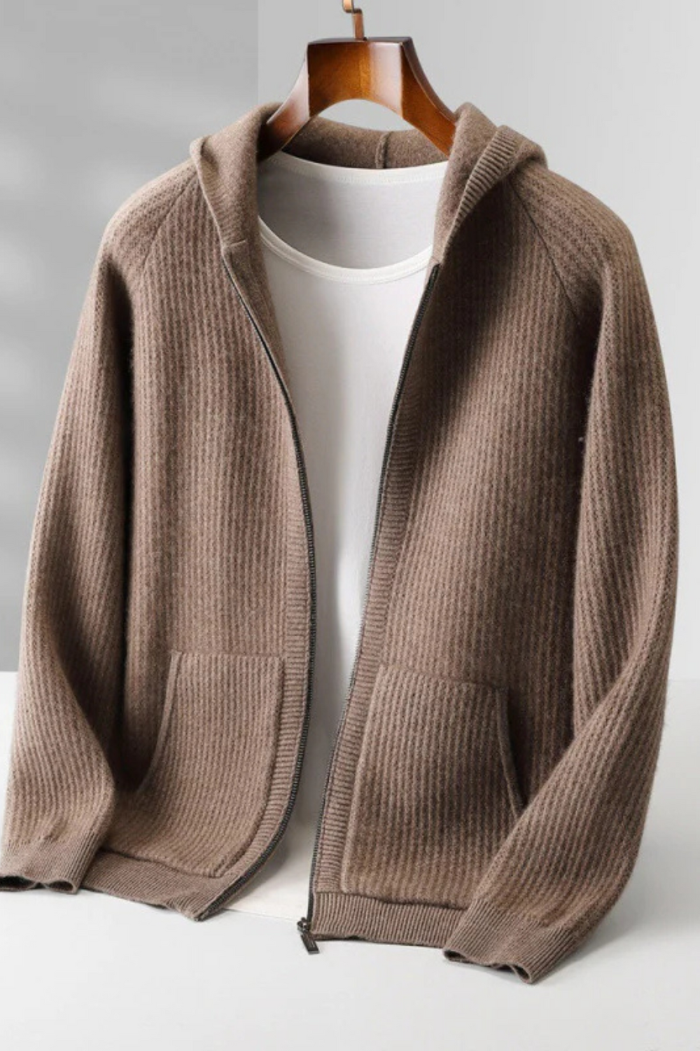 Sorrano Cashmere Zip Hoodie