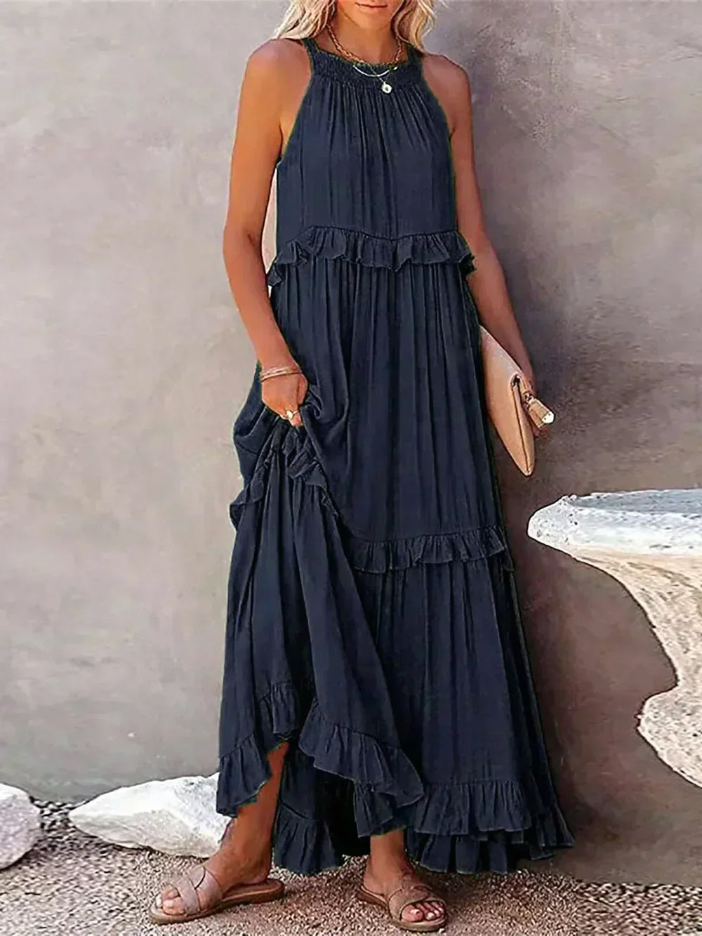 Sarah Maxi Dress Halter